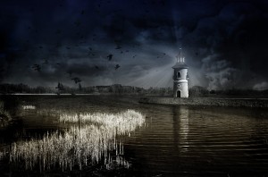 Leuchtturm im Dunkeln