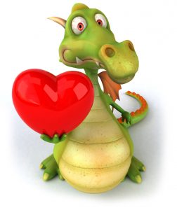 Drache zum Geburtstag und zum Verlieben